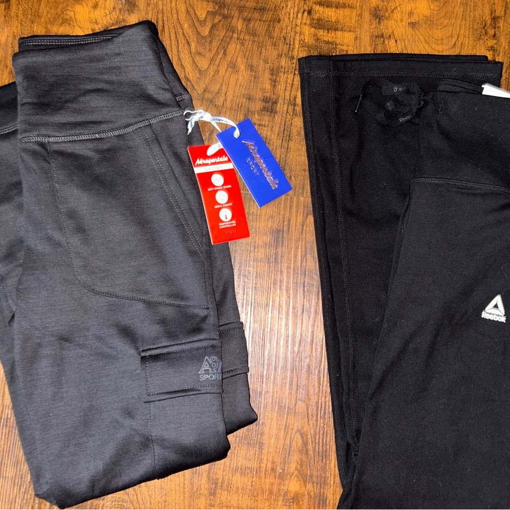 NWT. Aeropostale & Rebook Women’s Cargo Joggers and Yoga Pants